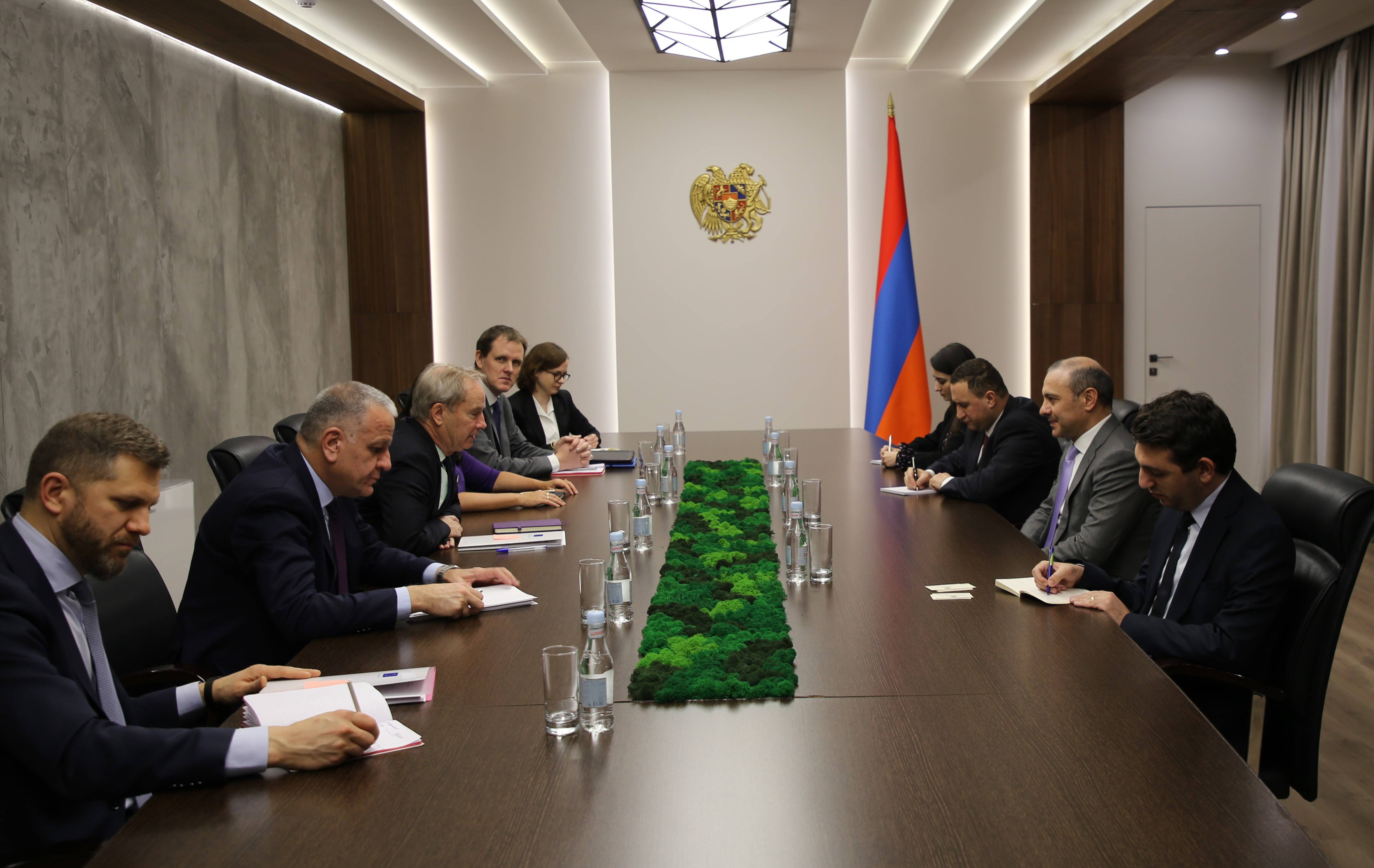 The Secretary of the Security Council of the Republic of Armenia Armen Grigoryan Received a Delegation Led by Olof Skoog