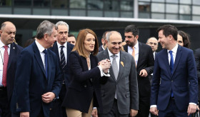 In Strasbourg, a monument to the Armenian alphabet was unveiled in the area adjacent to the European Parliament building