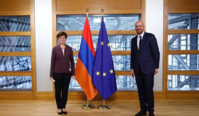 Head of Mission of the Republic of Armenia to the European Union presented her Credentials to Mr. Charles Michel, President of the European Council