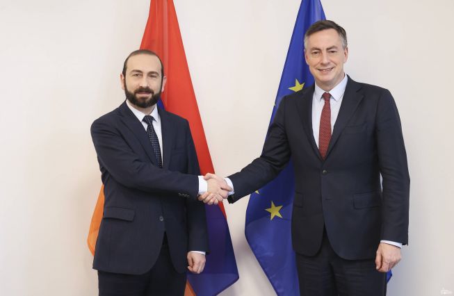 Meeting of Ararat Mirzoyan with David McAllister