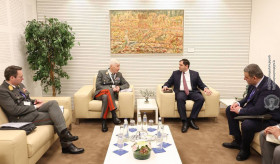 The Minister of Defence of the Republic of Armenia held a meeting with the Chairman of the EUMC