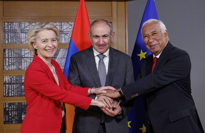 A joint press release was adopted following the results of the trilateral meeting between Nikol Pashinyan, António Costa and Ursula von der Leyen